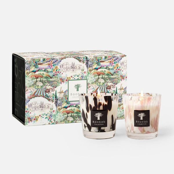 Black and White Pearls Candle Duo Gift Set