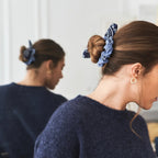 Call It  Chouchou Chambray/Navy Hair Scrunchie