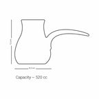 Dimlaj Kareem Large Turkish Coffee Pot (Gold) - Premium Coffee Pots from Kareem By Dimlaj - Just $135! 