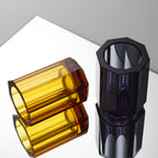 Décor Walther Kristal Toothbrush Tumbler, Anthracite, styled in a bathroom setting (2)