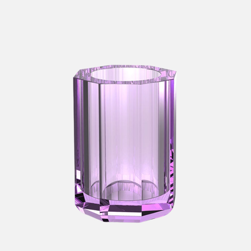 Décor Walther Kristal Toothbrush Tumbler, Violet, front view