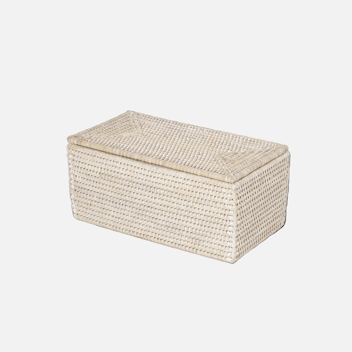 Décor Walther Rattan Basket Multi-Purpose Box, front view