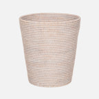 Décor Walther Rattan Basket Round Bin, front view