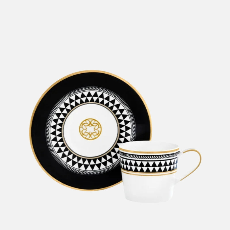 Mosaiques De Baalbek Espresso Cup & Saucer, 90ml