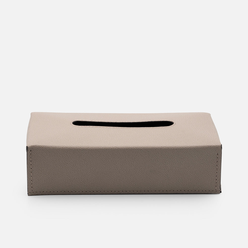 Giobagnara Ready Rectangular Tissue Holder, Stone, side view (2)