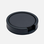 Giobagnara Tao Coaster Holder with 6 Coasters, Ocean, front view