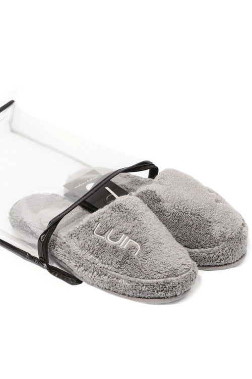 Cosy Bath Slippers S/M (37-40) Granite