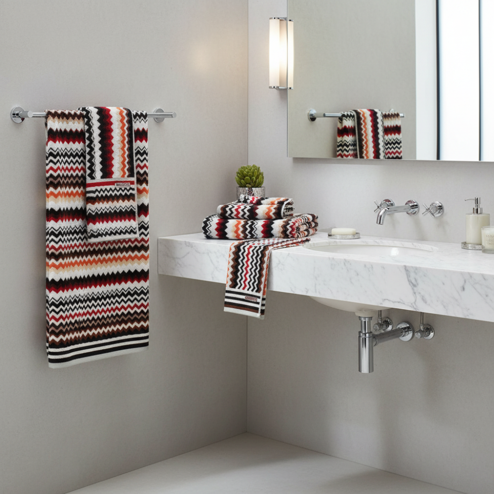 Five-piece Bath bath set in cotton terry