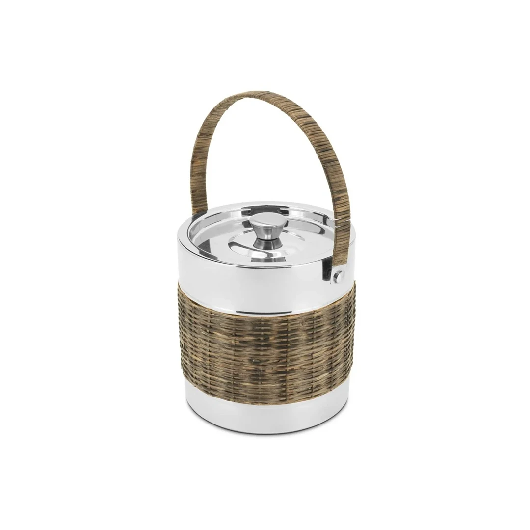 Abhika Hermiwicker Ice Bucket – Silver