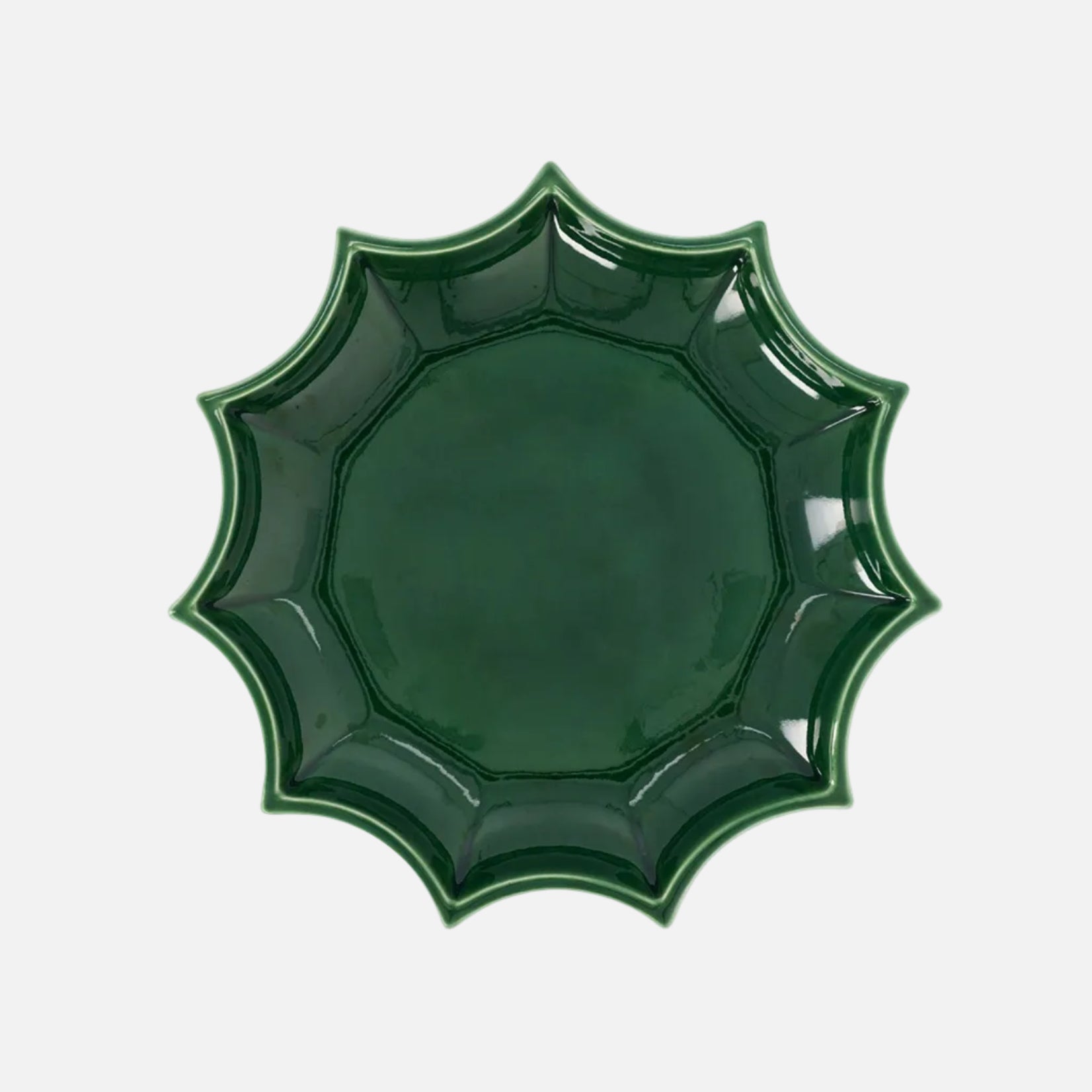 Tasca Large Ceramic Change Tray – Dark Green