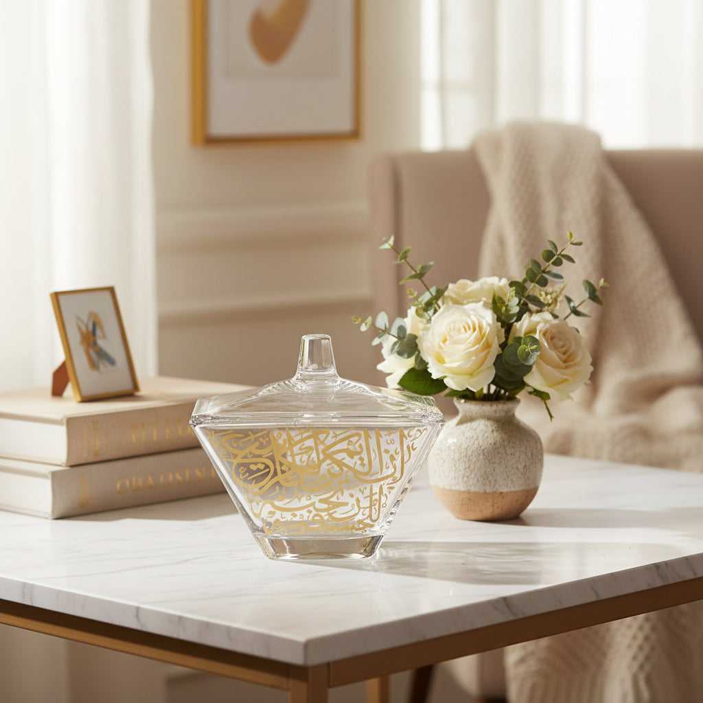 Dimlaj Kareem Serving Bowl with Lid (Dia 14.2 cm)