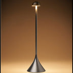 Steli Dome Protable LED Table Lamp, Silver