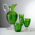 Mario Luca Giusti Imperial Jug, Green, 1.5L in synthetic crystal, styled in a table setting