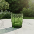 Mario Luca Giusti Nuova Italia Tumbler, Green in synthetic crystal, alternative angle