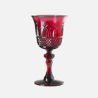 Mario Luca Giusti Nuova Italia Wine Glass, Ruby in synthetic crystal, front view