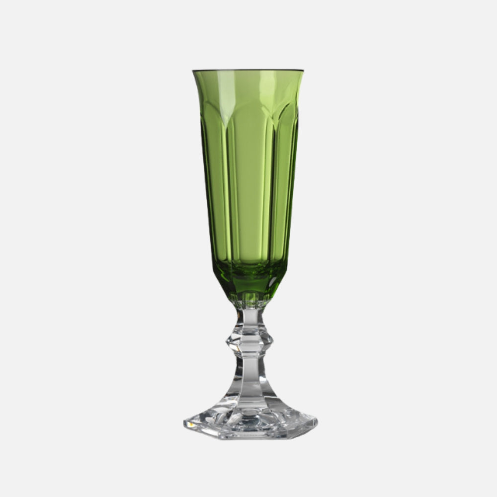 Dolce Vita Acrylic Champagne Flute, Green