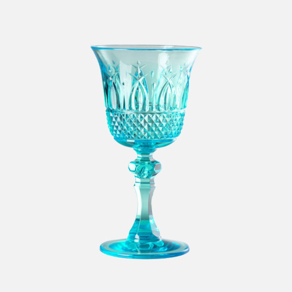 Nuova Italia Acrylic Wine Glass, Turquoise