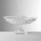 Susan Gold Footed Bowl, Clear, 31cm