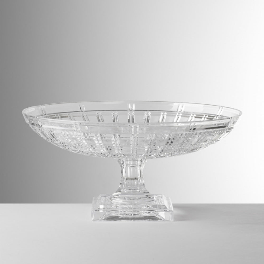 Susan Gold Footed Bowl, Clear, 31cm