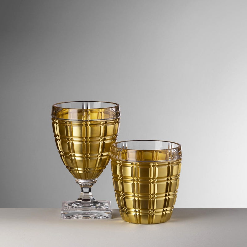 Winston Acrylic Wine Glass, Gold