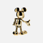 تمثال صغير مطلي بالكروم من سبائك العم سكروج - ذهبي