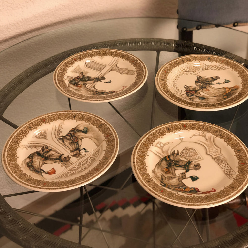 Wind Horses Set of 4 canapé plates (Ø 16,5 cm )