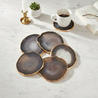 Agate Coasters, Set of 4
