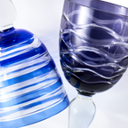 Cobalt Mixed Wine Glasses, Set of 6