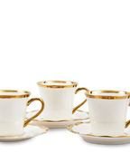 Golden Finds Coffee Cups, Set of 4
