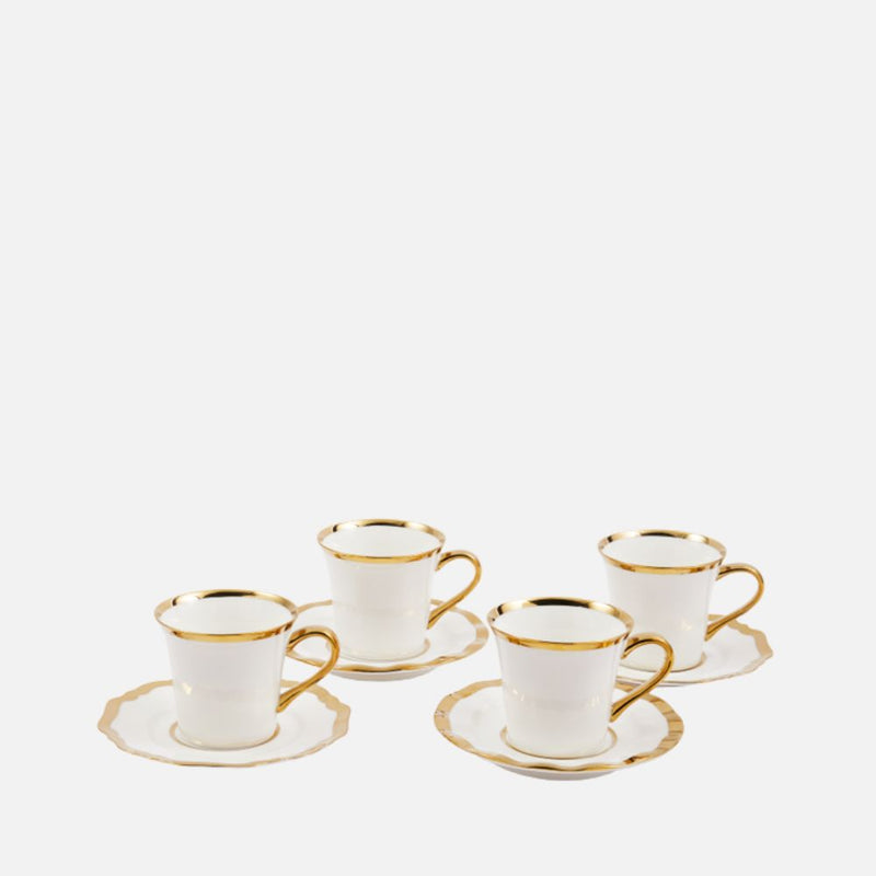 Golden Finds Coffee Cups, Set of 4