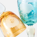 Peony Multicolour Wine Glasses, Set of 6