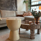 Tip Tap Stool, Beige