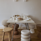 Tip Tap Stool, Beige