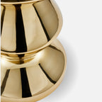 Zig Zag Metal Stool/ Side Table, Gold