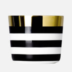 Sip-of-Gold Cross Stripes Champagne Goblet