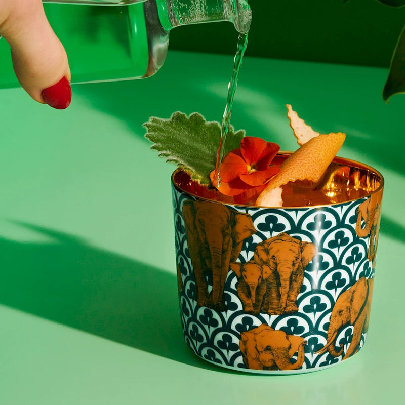 Sip-of-Gold Elephants Champagne Goblet