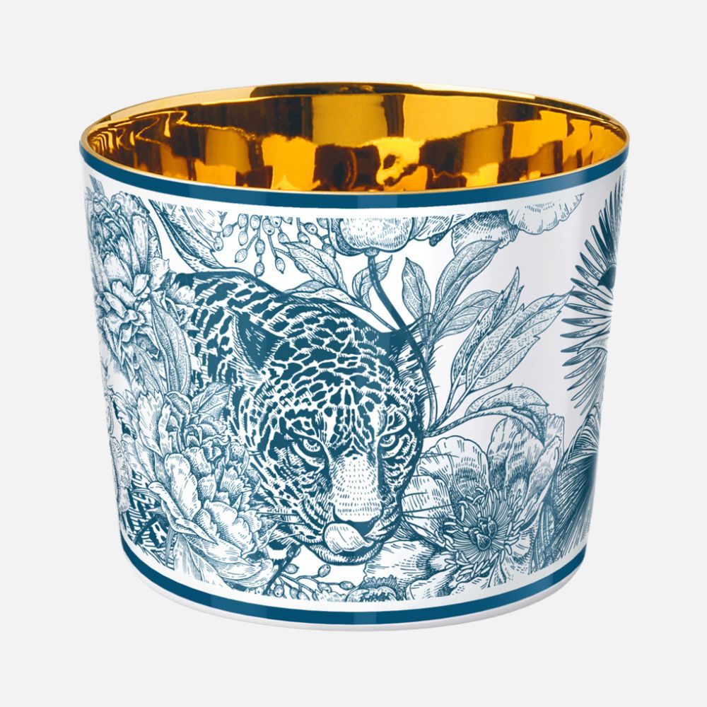 Sip-of-Gold Leopard Champagne Goblet
