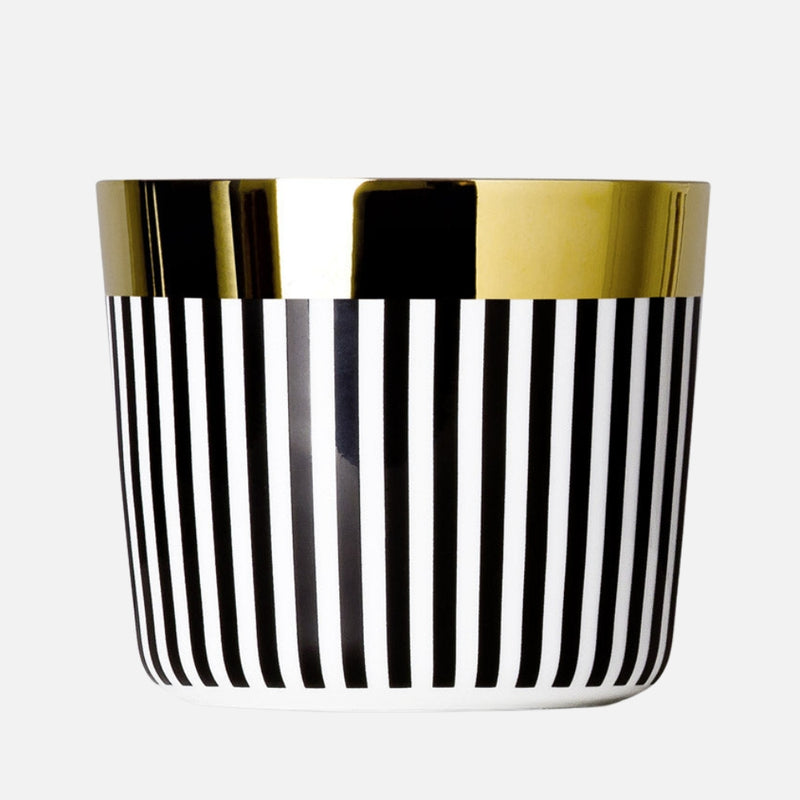 Sip-of-Gold Vertical Stripes Champagne Goblet