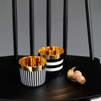 Sip-of-Gold Vertical Strips Champagne Goblet