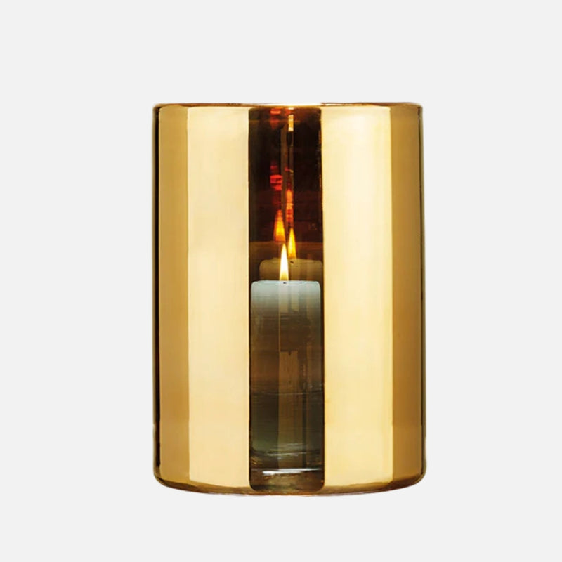 Gold Hurricane Lamp, Large