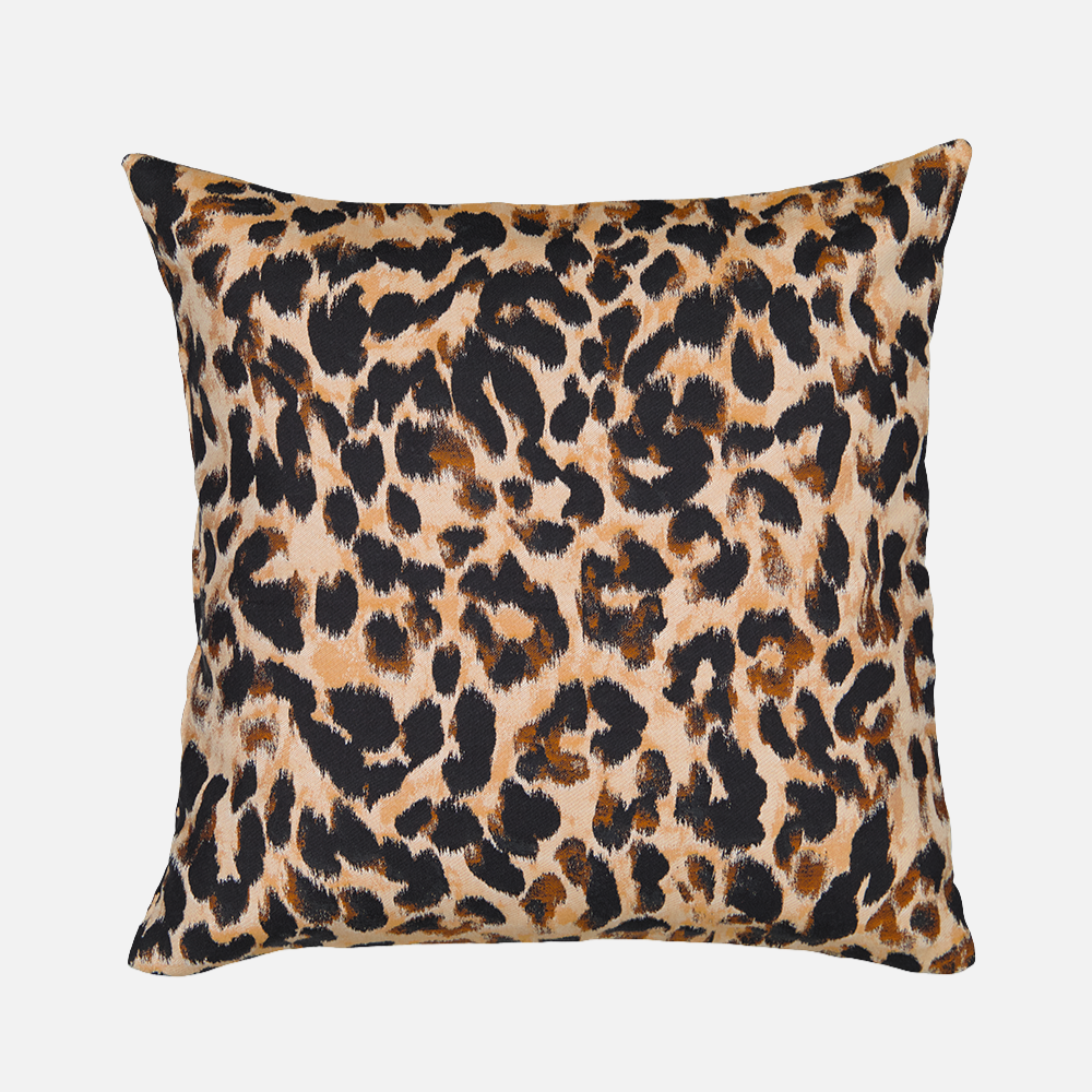 The Socialite Family Carino leopard jacquard rectangular cushion, 50x30cm, front view