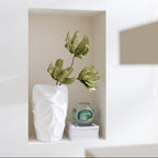 Vase Mirena Large Ceramic Decorative Clay Vase – White