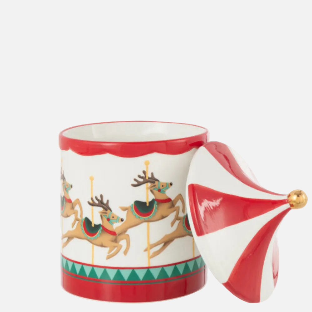 Carousel Decorative Jar – Multicolored Dolomite