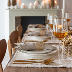 Gold Dotted Wine Glass – Transparent Luxury Glassware (550ml)