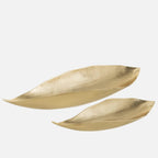 Luxury Gold Leaf Tray – Large Aluminum Decorative Platter