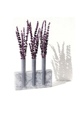 Lilac Marble Base with Glass Tubes