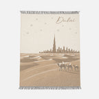 Dubai Dessert Cashmere Wool Throw, 140x180cm