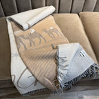 Dubai Dessert Cashmere Wool Throw, 140x180cm