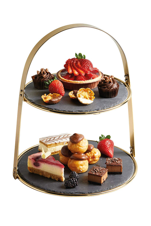 Slate 2 Tier Serving Stand, 29x35 cm