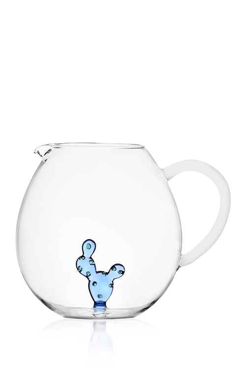 Cactus Colony Jug, Blue